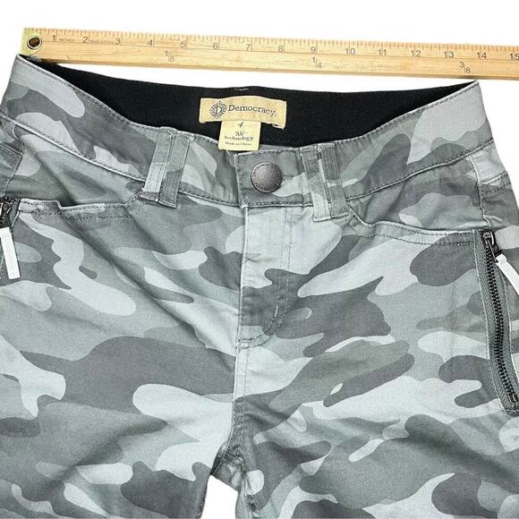 Democracy Ab Technology Gray Green Camo Pants Sz 4 - Picture 5 of 9